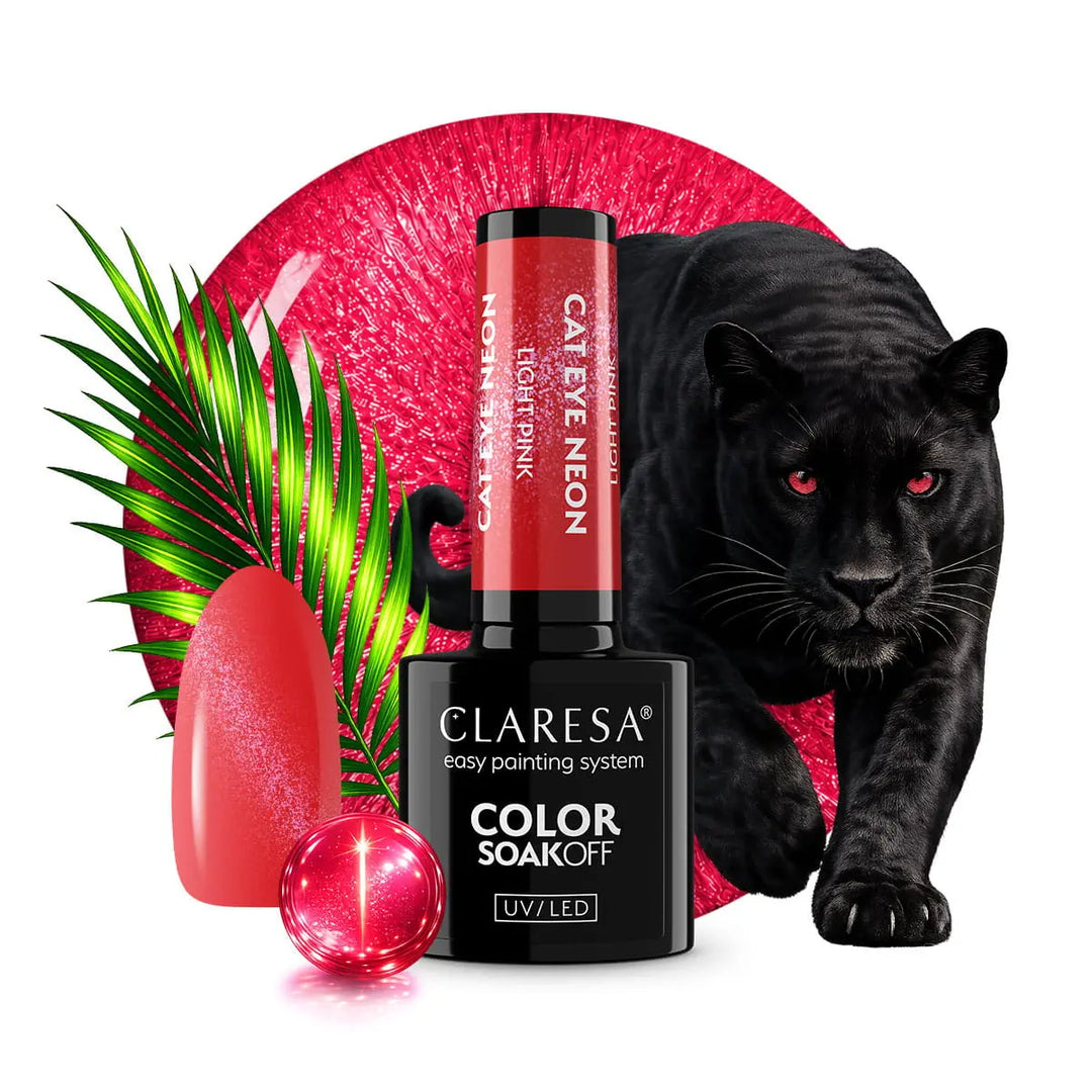 Gelinis lakas Claresa Neon Cat Eye Light Pink 5g 4Mass