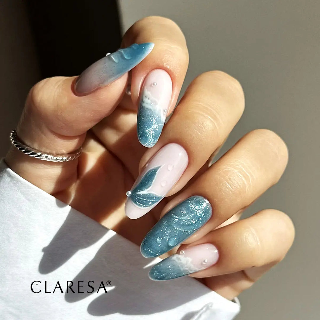 Gelinis lakas Claresa Neon Cat Eye Turquoise 5 g 4Mass