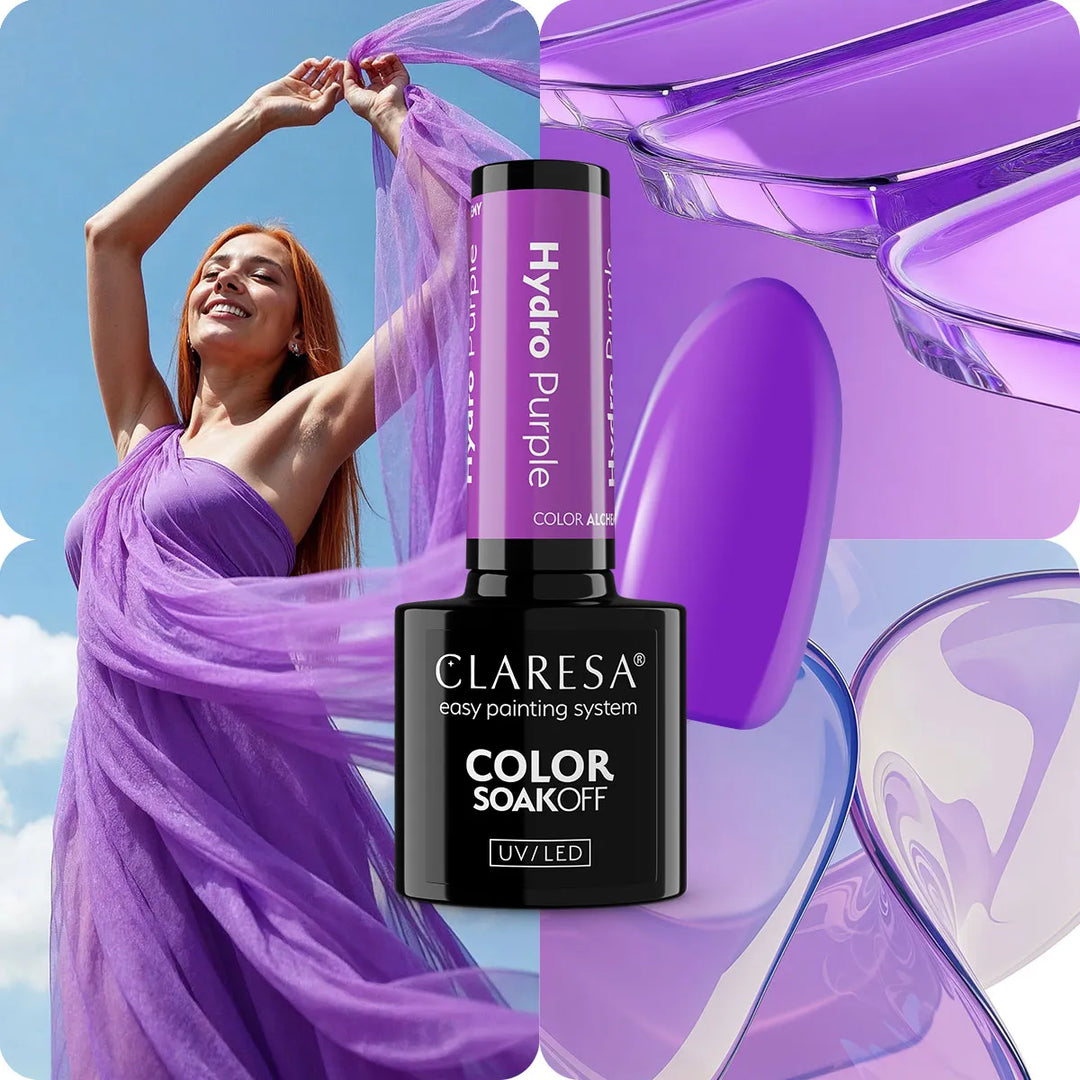 Gelinis lakas CLARESA HYDRO PURPLE 5g 4Mass
