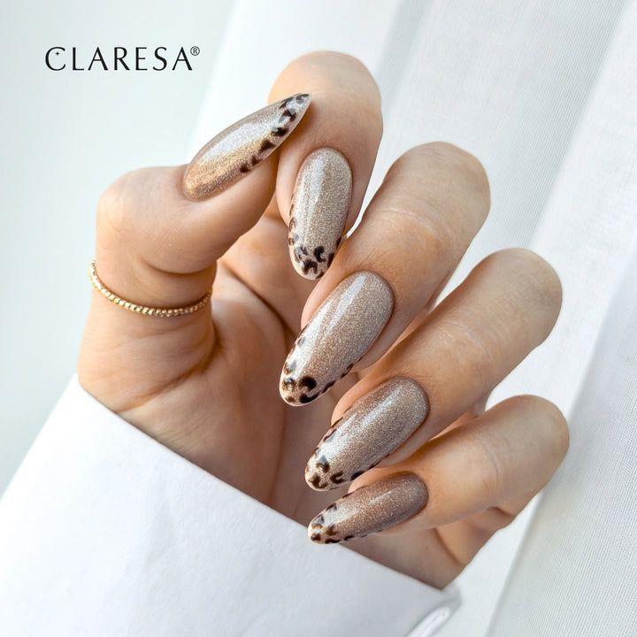Gelinis lakas CLARESA Nude Glow Cat Eye Light Brown 5 g 4Mass