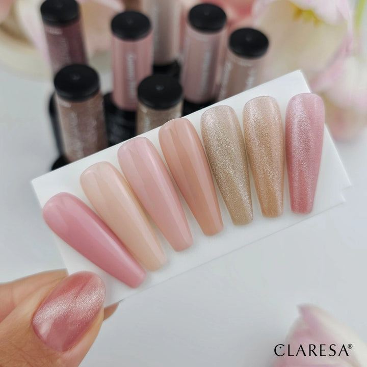 Gelinis lakas CLARESA Nude Glow Cat Eye Light Nude 5 g 4Mass