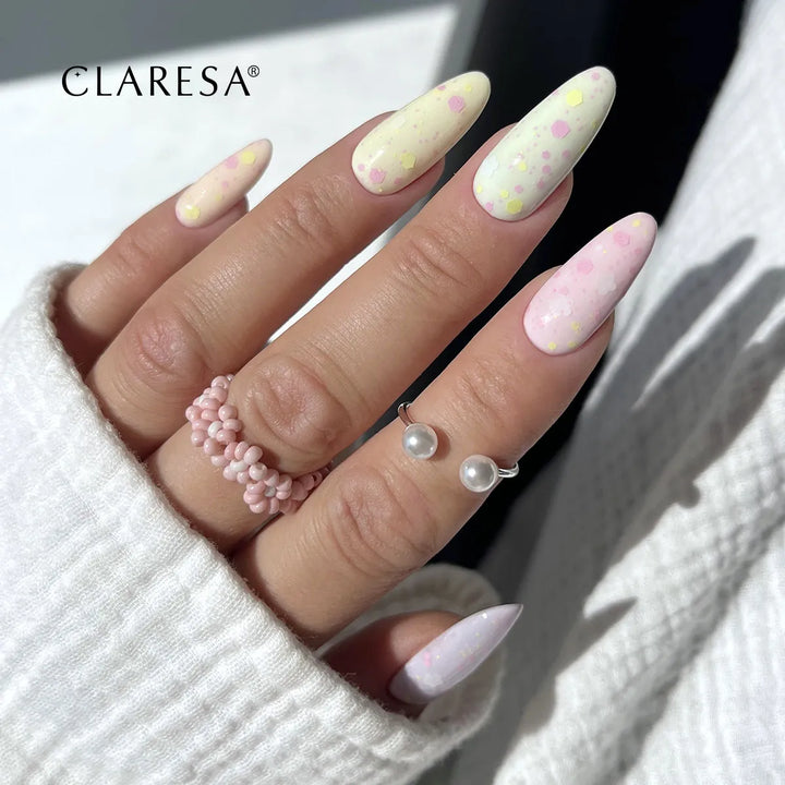 Claresa Top No Wipe Pastel Garden – gelinio lako viršutinis sluoksnis be lipnumo 4Mass