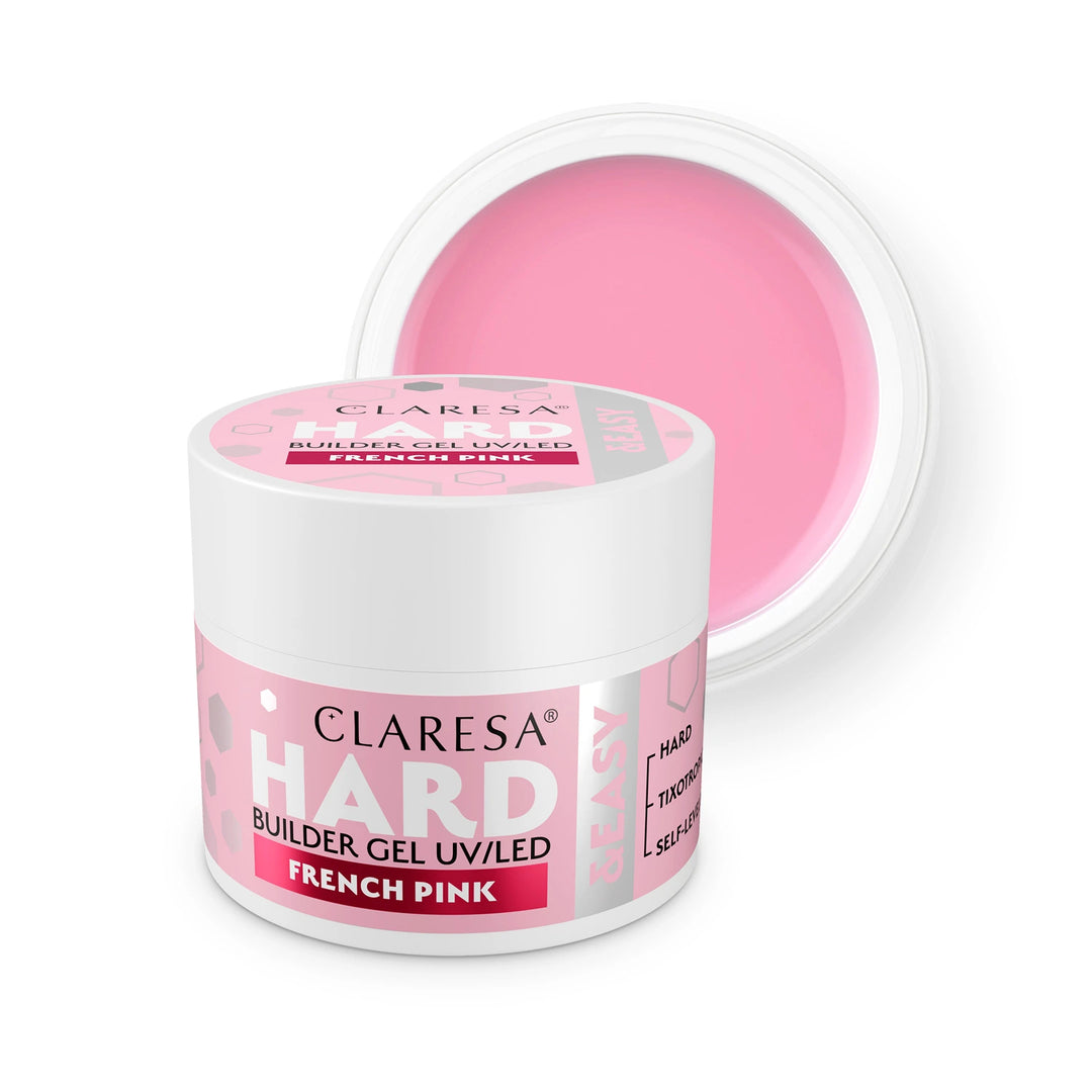 CLARESA HARD&EASY STATYBINIS GELIS FRENCH PINK 12 g 4Mass