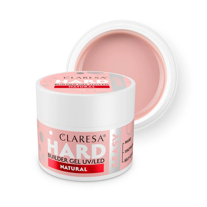 CLARESA HARD&EASY STATYBINIS GELIS NATURAL 45 g 4Mass
