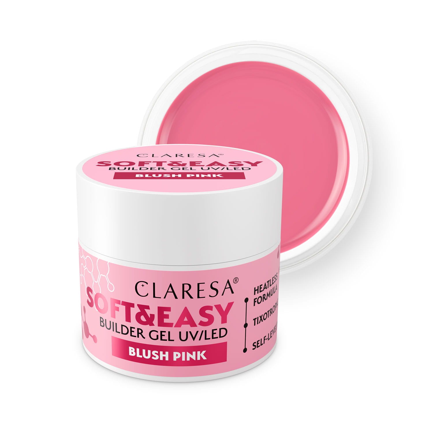 CLARESA SOFT&EASY BUILDER GEL Blush pink 45 g 4Mass
