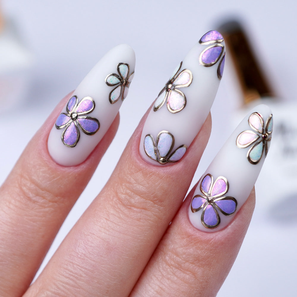 Molly Nails Mirror Effect No. 4 – nagų pudra su veidrodiniu efektu, 6 spalvos Naguprieziura