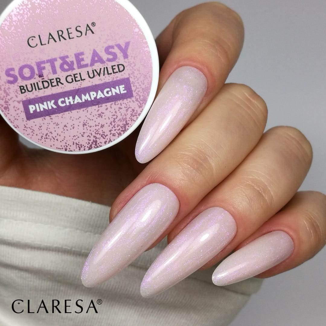 CLARESA SOFT&EASY BUILDER GEL Pink Champagne 12 g
