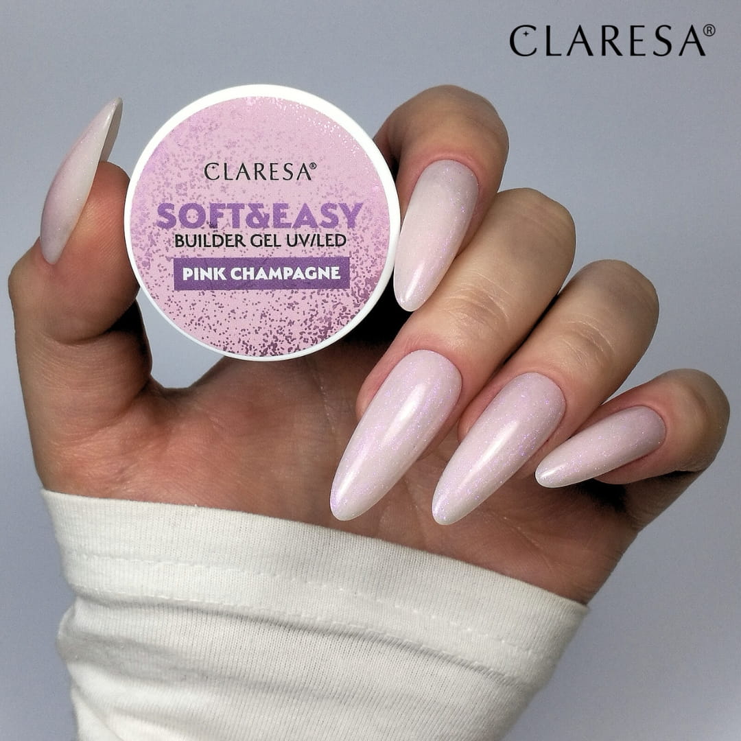 CLARESA SOFT&EASY BUILDER GEL Pink Champagne 12 g
