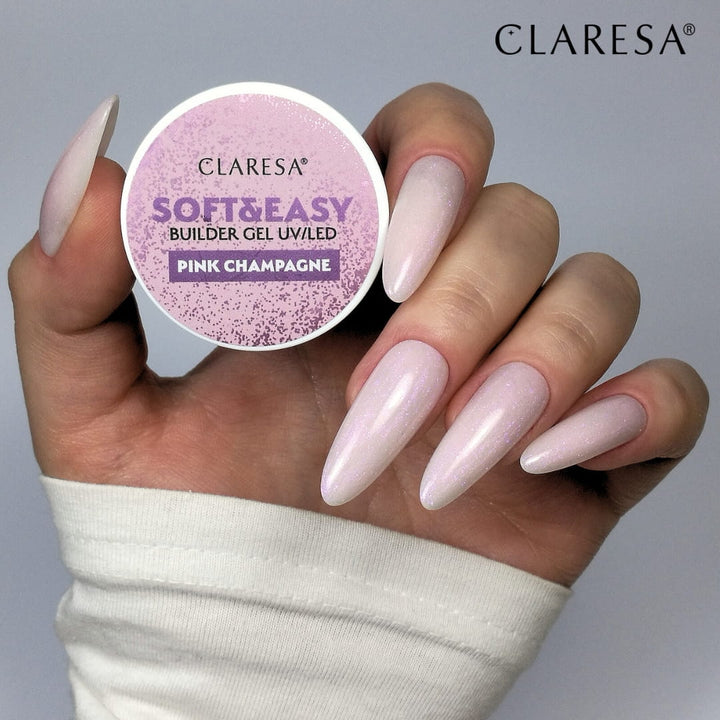 CLARESA SOFT&EASY BUILDER GEL Pink Champagne 12 g