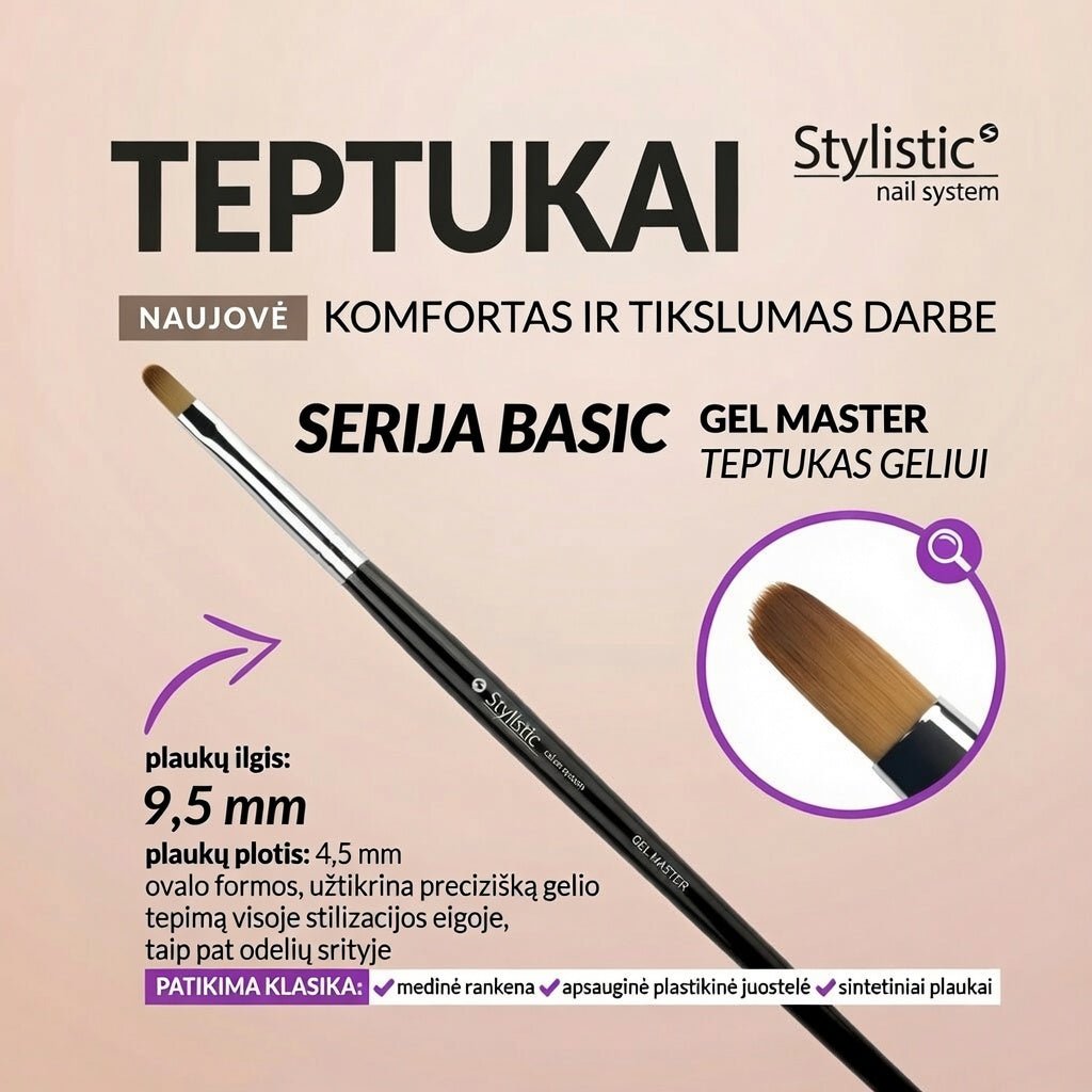 Teptukas darbui su geliu Stylistic 4Mass