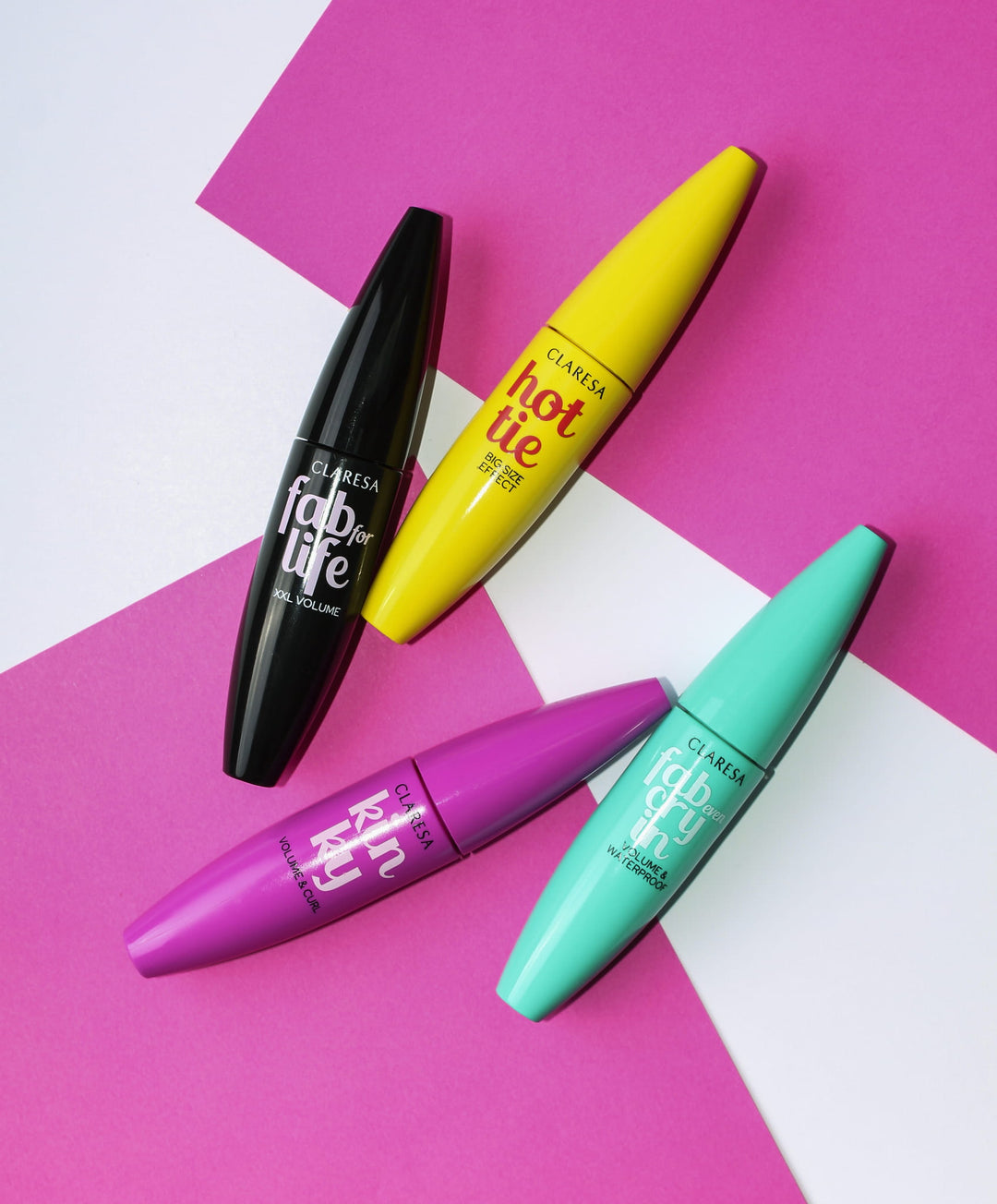 Claresa blakstienų tušas FAB EVEN CRYING – WATERPROOF 12 ml 4Mass