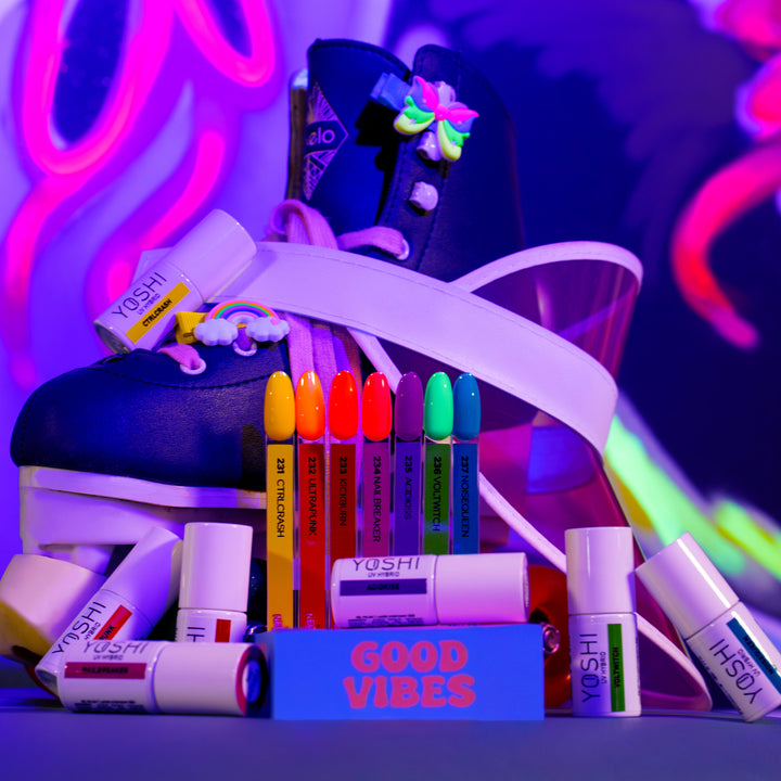 Gelinis lakas YOSHI Neonarchy spalvų paletė