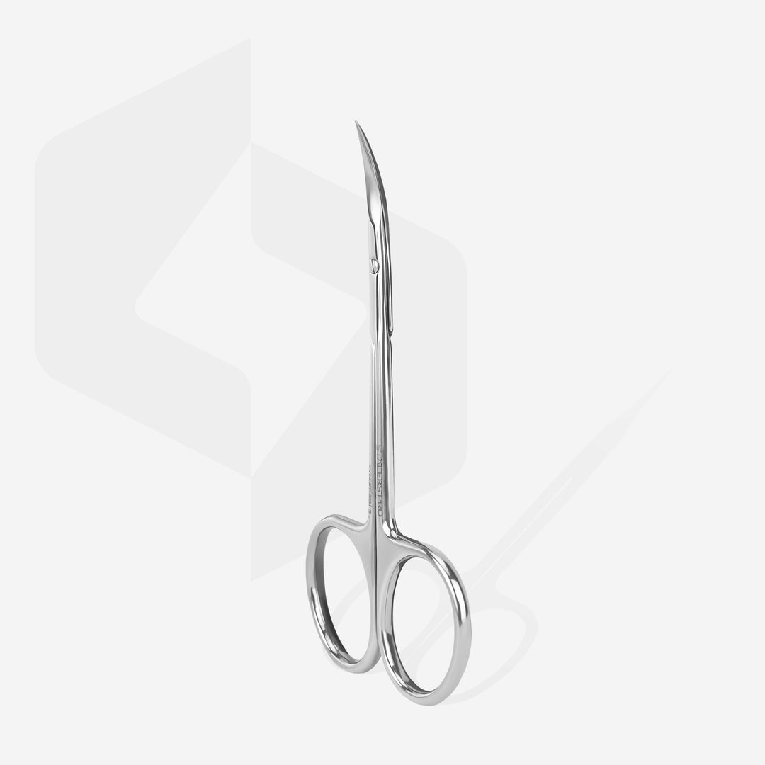 Manikiūro žirklutės nagų odelėms STALEKS EXPERT 50/3, baltame fone