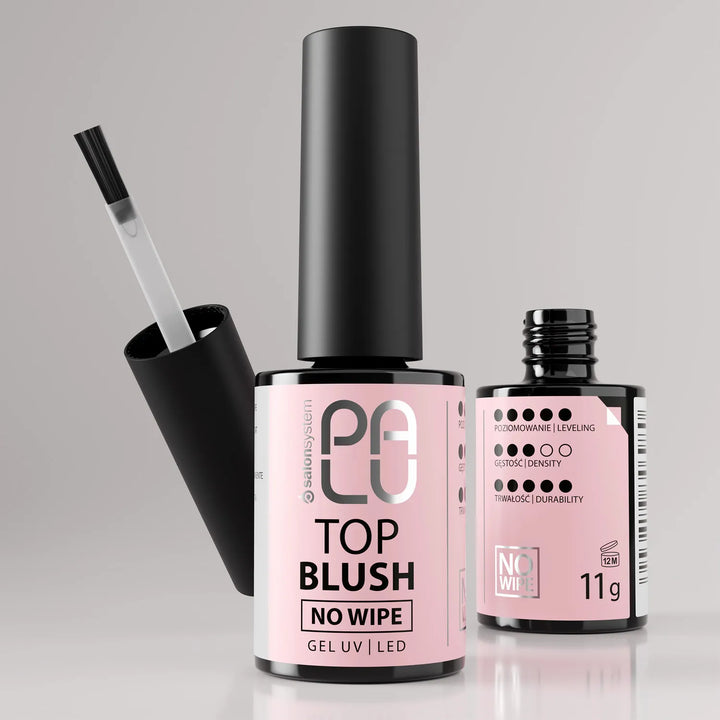 Palu Top Blush No Wipe – gelinio lako viršutinis sluoksnis be lipnumo 4Mass