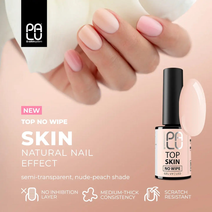 Palu Top Skin No Wipe – gelinio lako viršutinis sluoksnis be lipnumo 4Mass