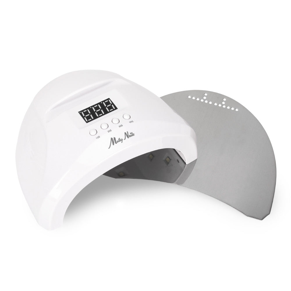 UV/LED lempa nagams Molly Nails 48W su displėju balta SUN 1S PRO (3 m laidas) Naguprieziura