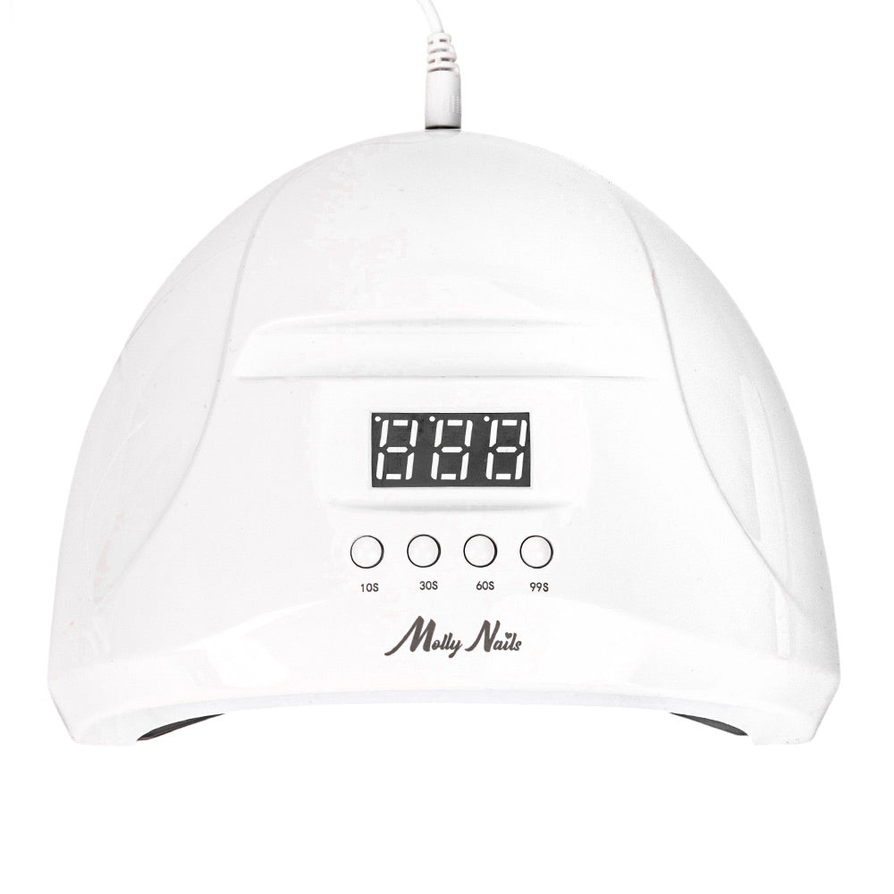 UV/LED lempa nagams Molly Nails 48W su displėju balta SUN 1S PRO (3 m laidas) Naguprieziura