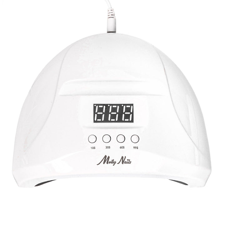 UV/LED lempa nagams Molly Nails 48W su displėju balta SUN 1S PRO (3 m laidas) Naguprieziura