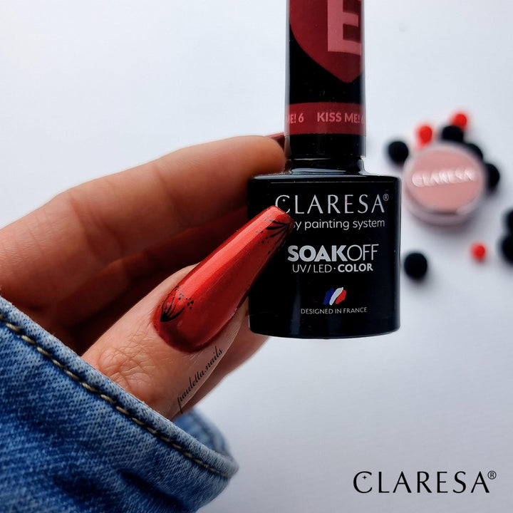 Gelinis lakas CLARESA KISS ME 6 ant nagų 