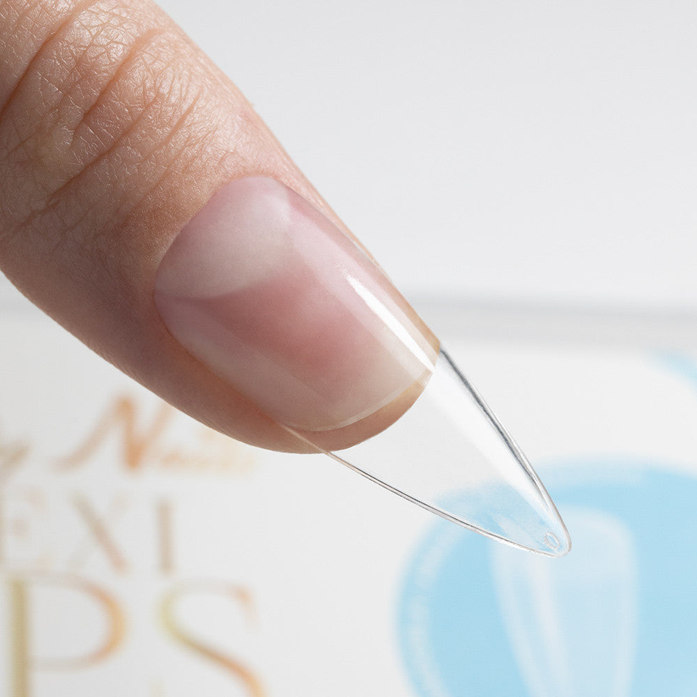VIRŠUTINĖS FORMELĖS NAGŲ PRIAUGINIMUI Flexi Tips Molly Nails Migdolas