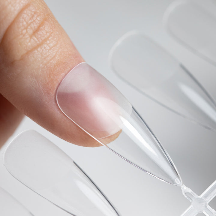 VIRŠUTINĖS FORMELĖS NAGŲ PRIAUGINIMUI Flexi Tips Molly Nails Migdolas