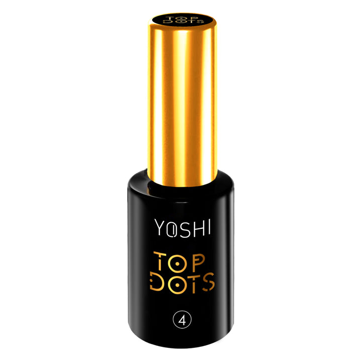 Gelinio lako viršutinis sluoksnis YOSHI Top Dots 04  10 ml Naguprieziura