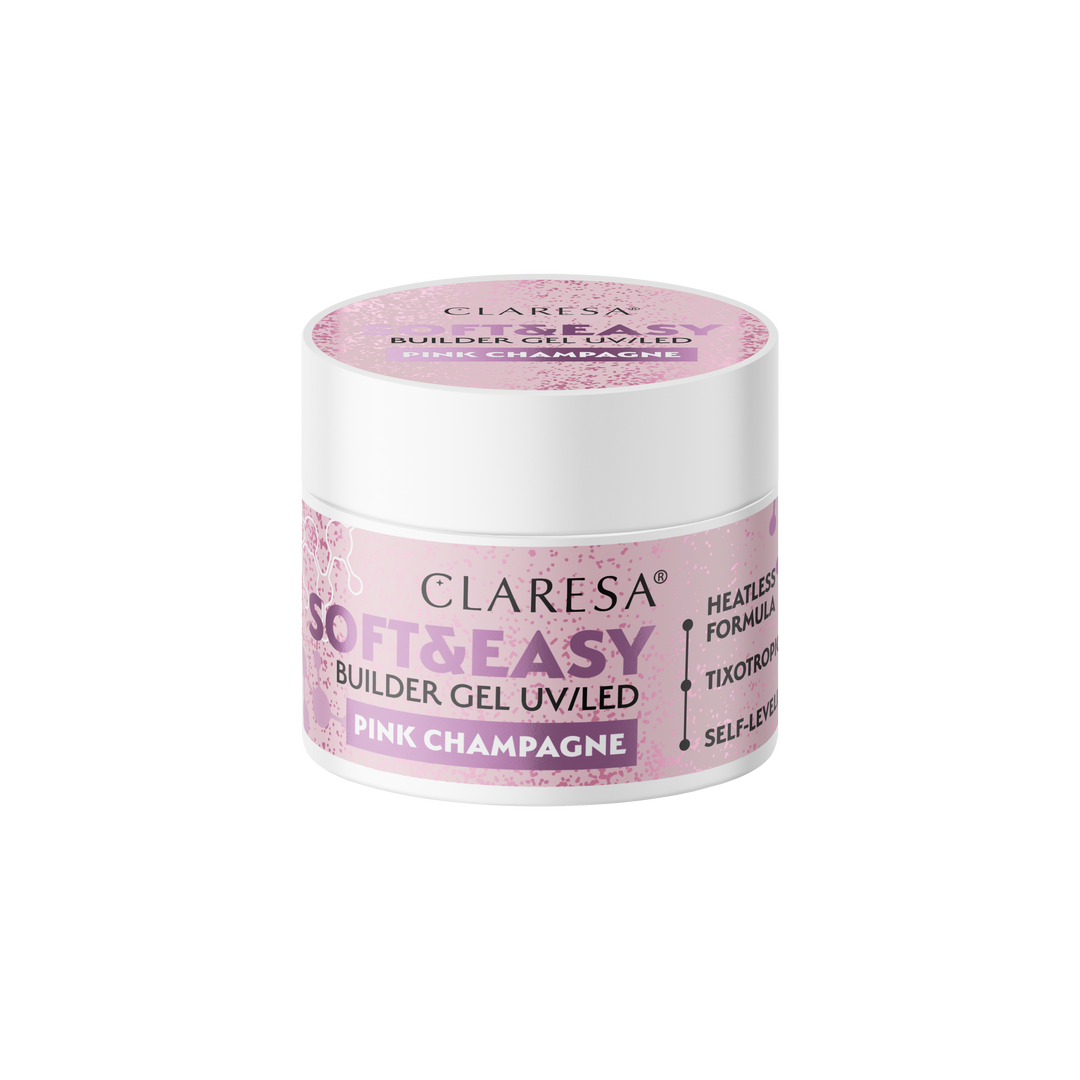 CLARESA SOFT&EASY BUILDER GEL Pink Champagne 12 g