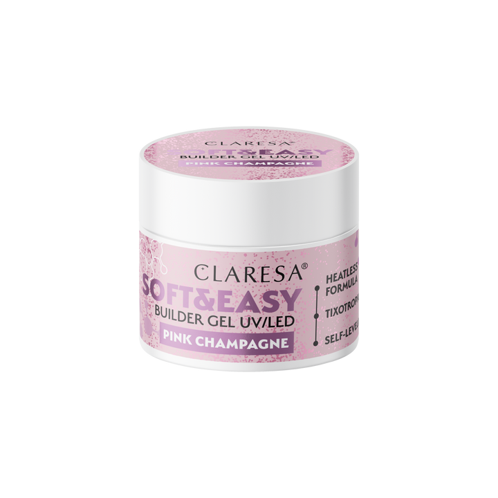 CLARESA SOFT&EASY BUILDER GEL Pink Champagne 12 g