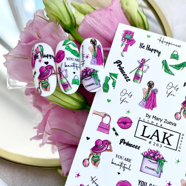 Vandeninis lipdukas nagams Lak Slider - www.naguprieziura.lt