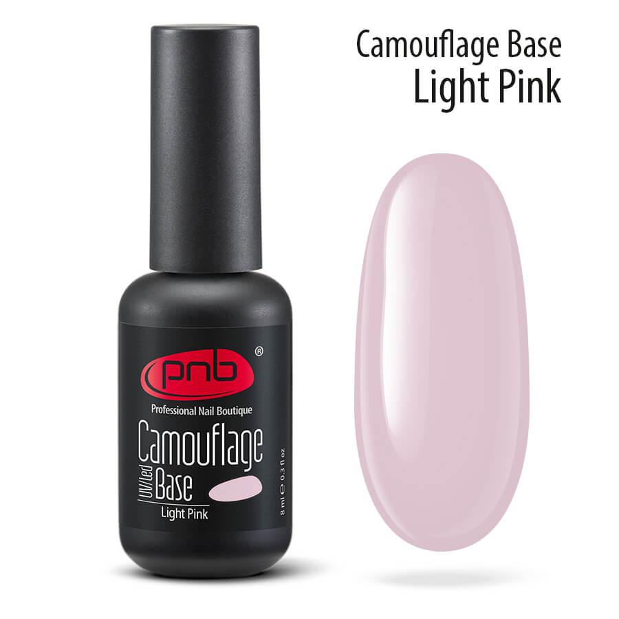 Gelinio lako pagrindas Camouflage Base PNB, Light Pink ml