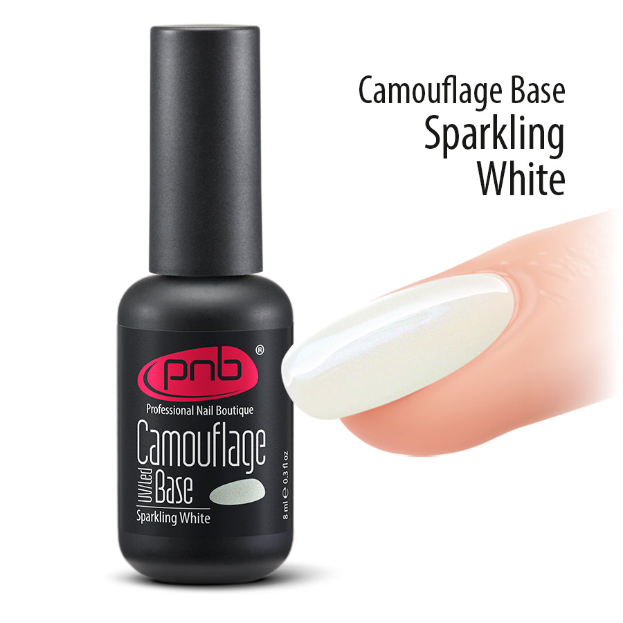 Gelinio lako pagrindas Camouflage Base PNB, Sparkling White ml