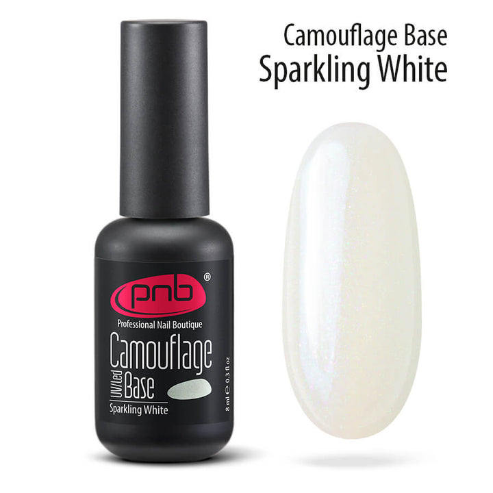 Gelinio lako pagrindas Camouflage Base PNB, Sparkling White ml