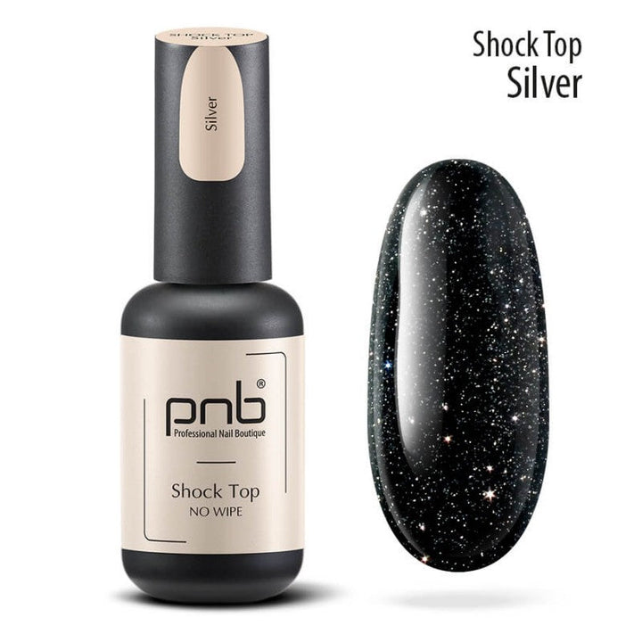 Gelinio lako viršutinis sluoksnis Shock Top PNB, Silver ml