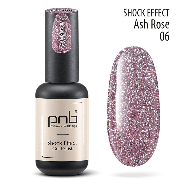 Gelinis lakas PNB SHOCK EFFECT, ASH ROSE ml