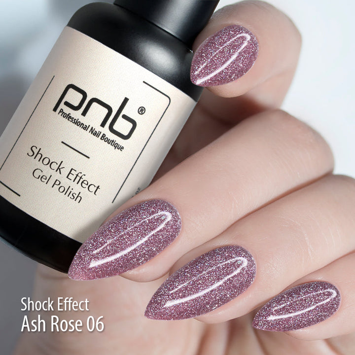 Gelinis lakas PNB SHOCK EFFECT, ASH ROSE ml