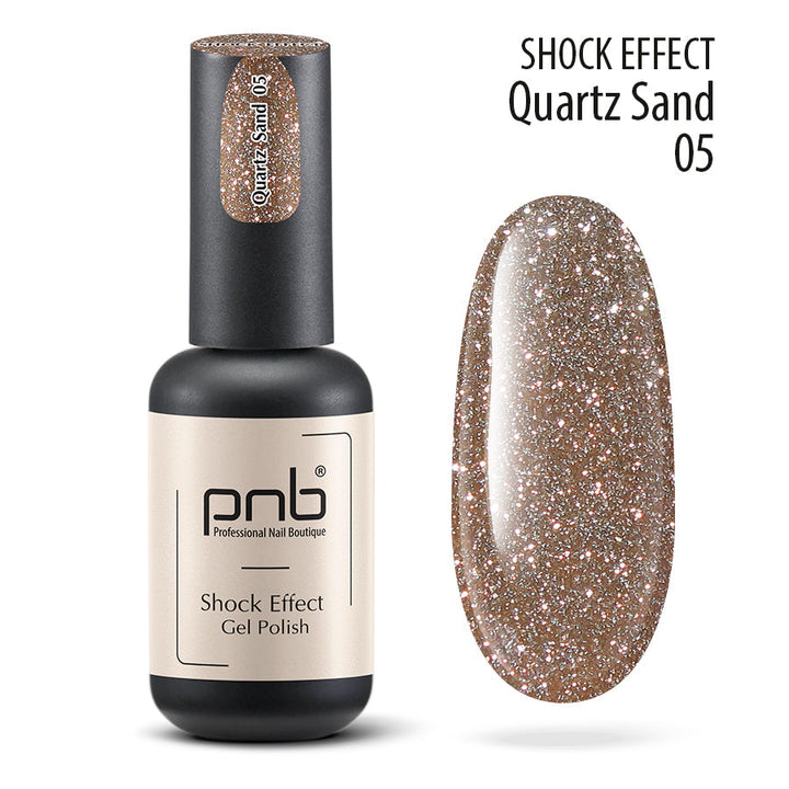 Gelinis lakas PNB SHOCK EFFECT, QUARTZ SAND ml