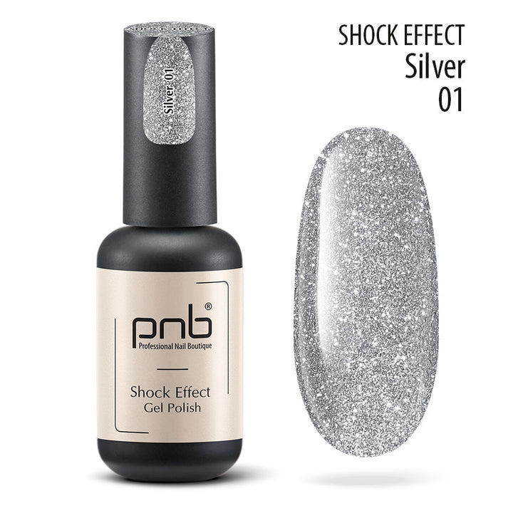 Gelinis lakas PNB SHOCK EFFECT, SILVER ml