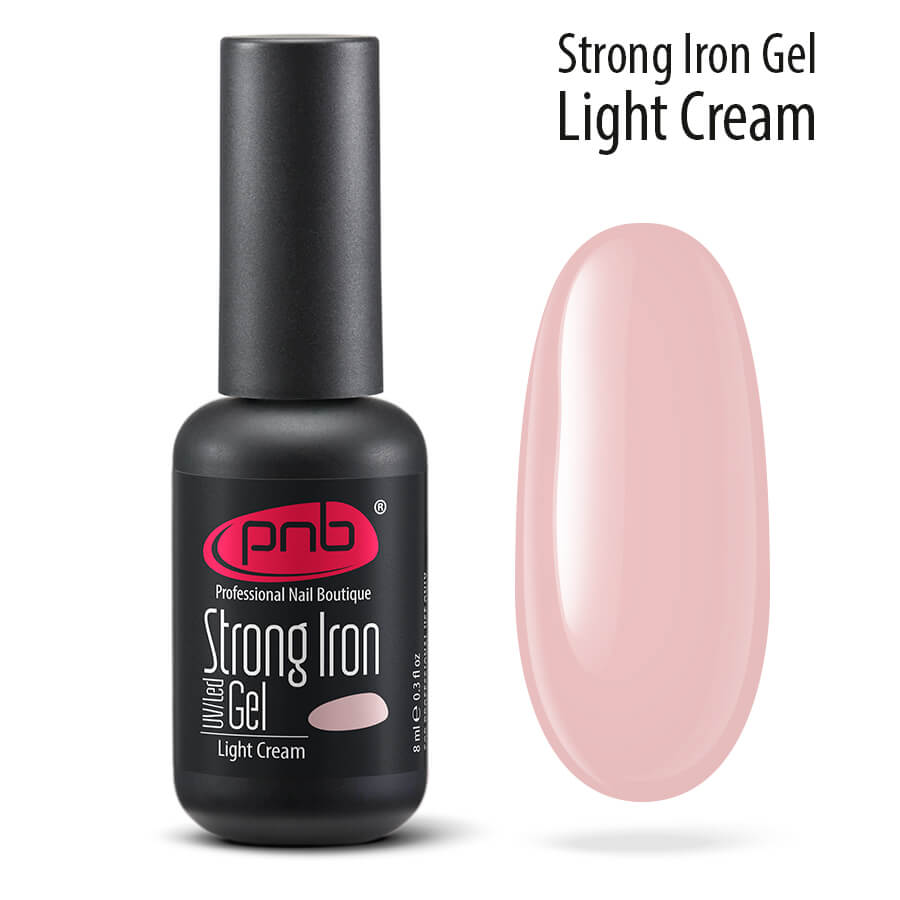 Modeliuojantis gelis Strong Iron Gel PNB LIGHT CREAM ml