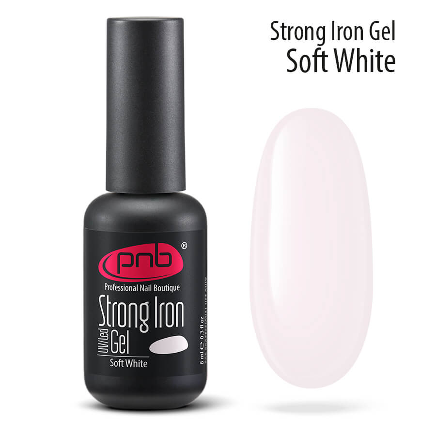 Modeliuojantis gelis Strong Iron Gel PNB SOFT WHITE ml